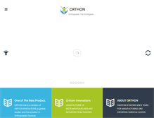 Tablet Screenshot of orthon.com